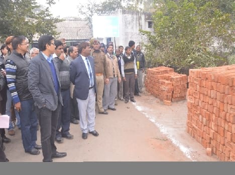 inspection by DM in mathura